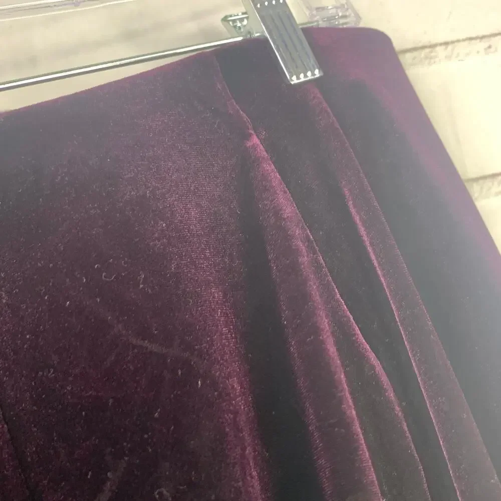 vintage Worthington velvet maxi skirt deep purple formal cocktail goth size 16